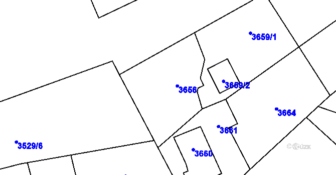 Parcela st. 3656 v KÚ Jablunkov, Katastrální mapa
