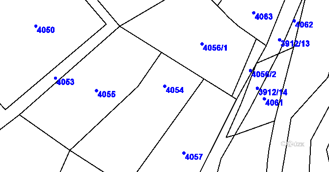 Parcela st. 4054 v KÚ Jablunkov, Katastrální mapa