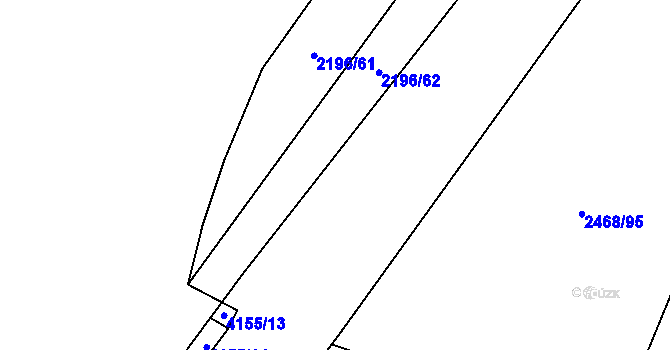 Parcela st. 4155/12 v KÚ Jablunkov, Katastrální mapa