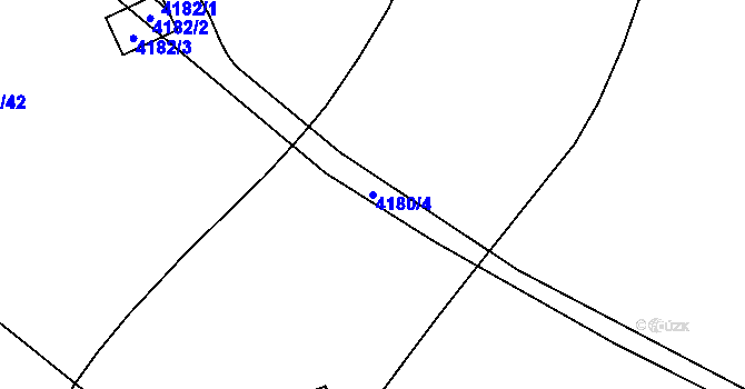 Parcela st. 4180/4 v KÚ Jablunkov, Katastrální mapa