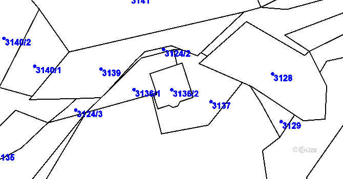 Parcela st. 3136/2 v KÚ Jablunkov, Katastrální mapa