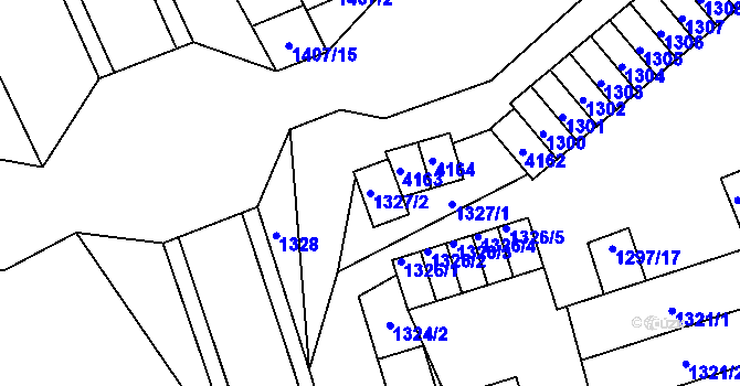 Parcela st. 1327/2 v KÚ Jablunkov, Katastrální mapa