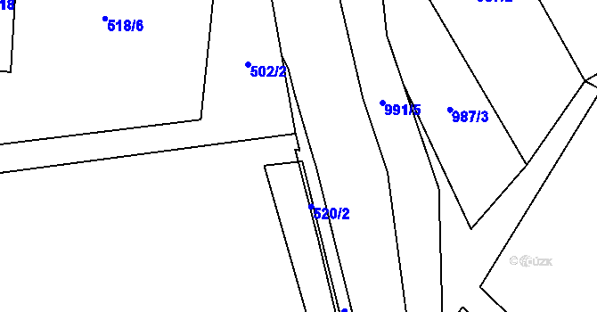 Parcela st. 519/4 v KÚ Jablunkov, Katastrální mapa