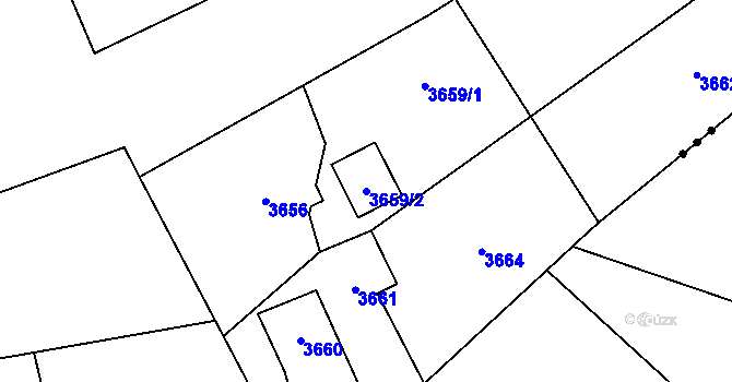 Parcela st. 3659/2 v KÚ Jablunkov, Katastrální mapa