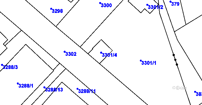 Parcela st. 3301/4 v KÚ Jablunkov, Katastrální mapa