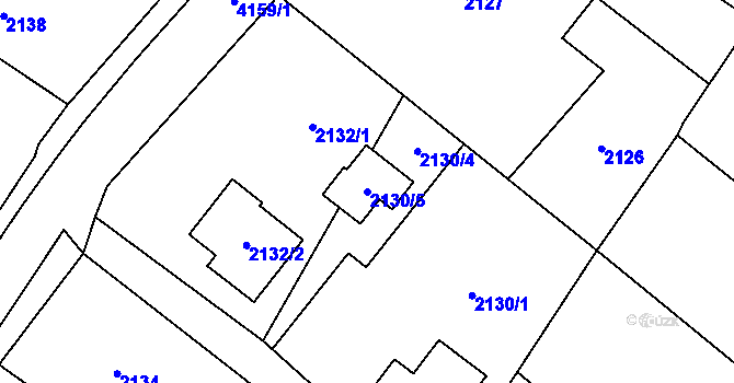 Parcela st. 2130/5 v KÚ Jablunkov, Katastrální mapa