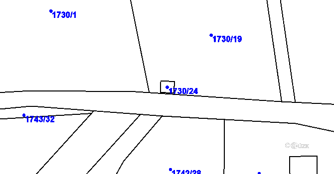 Parcela st. 1730/24 v KÚ Jablunkov, Katastrální mapa