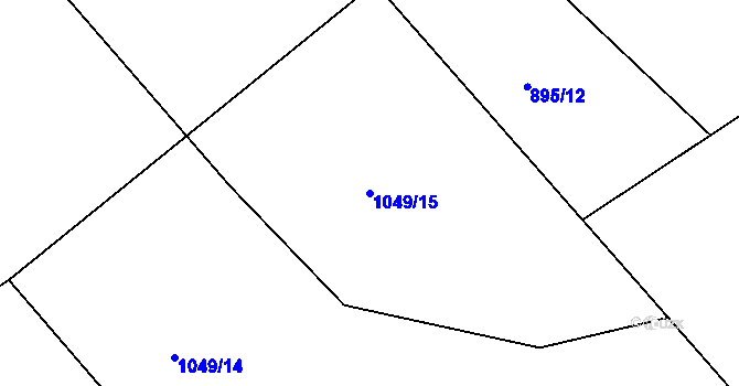 Parcela st. 1049/15 v KÚ Písečná u Jablunkova, Katastrální mapa
