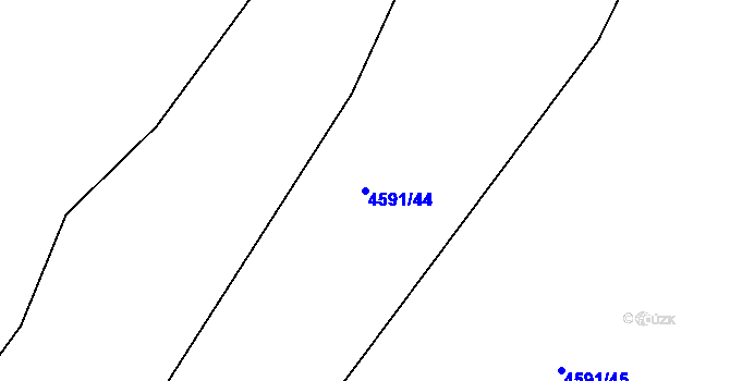 Parcela st. 4591/44 v KÚ Jáchymov, Katastrální mapa