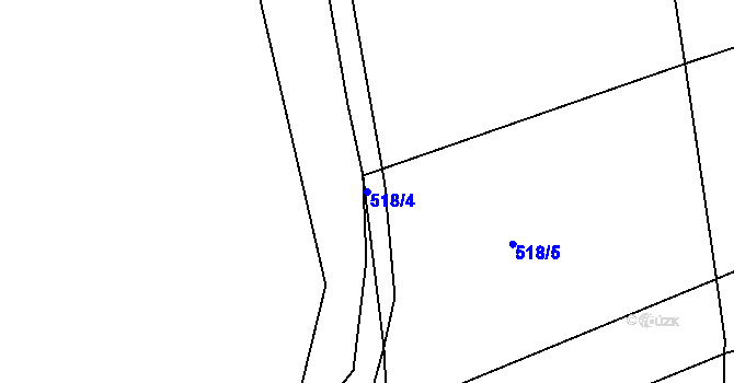 Parcela st. 518/4 v KÚ Jakartovice, Katastrální mapa