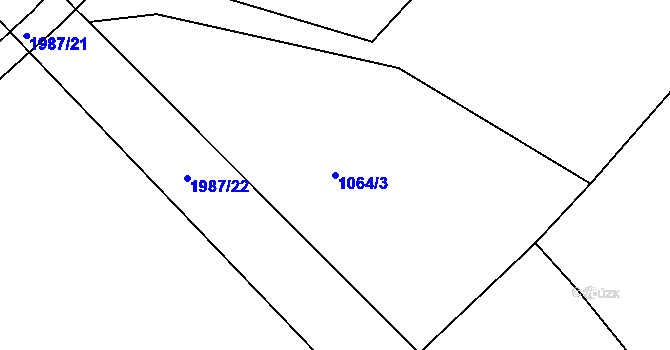 Parcela st. 1064/3 v KÚ Jakartovice, Katastrální mapa