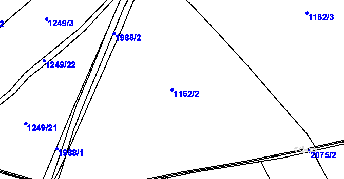 Parcela st. 1162/2 v KÚ Jakartovice, Katastrální mapa