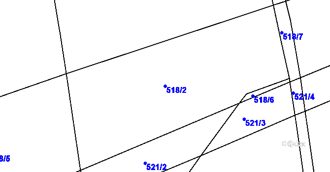 Parcela st. 518/2 v KÚ Jakartovice, Katastrální mapa