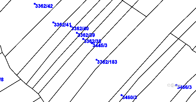 Parcela st. 3362/37 v KÚ Jalubí, Katastrální mapa