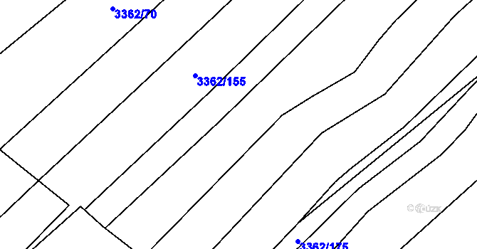Parcela st. 3362/73 v KÚ Jalubí, Katastrální mapa