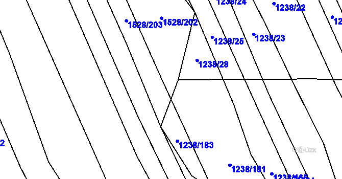 Parcela st. 1528/200 v KÚ Jalubí, Katastrální mapa
