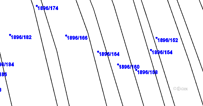 Parcela st. 1896/162 v KÚ Jalubí, Katastrální mapa
