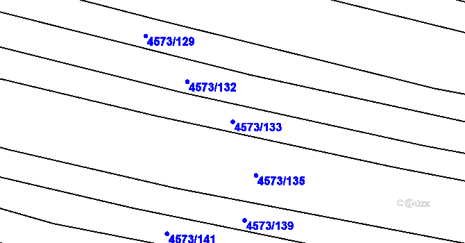 Parcela st. 4573/133 v KÚ Jalubí, Katastrální mapa