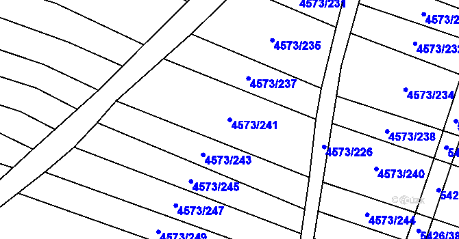 Parcela st. 4573/241 v KÚ Jalubí, Katastrální mapa