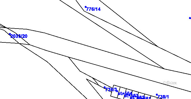 Parcela st. 477/9 v KÚ Jamné nad Orlicí, Katastrální mapa