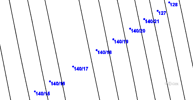 Parcela st. 140/18 v KÚ Jamnice, Katastrální mapa