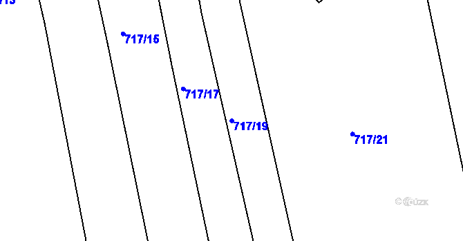 Parcela st. 717/19 v KÚ Jamnice, Katastrální mapa