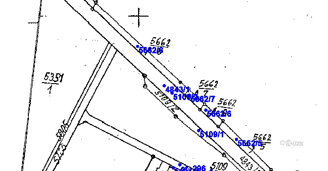 Parcela st. 4843/1 v KÚ Jamolice, Katastrální mapa
