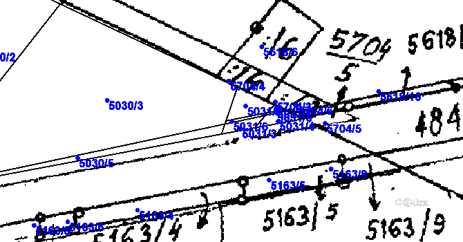 Parcela st. 5031/6 v KÚ Jamolice, Katastrální mapa