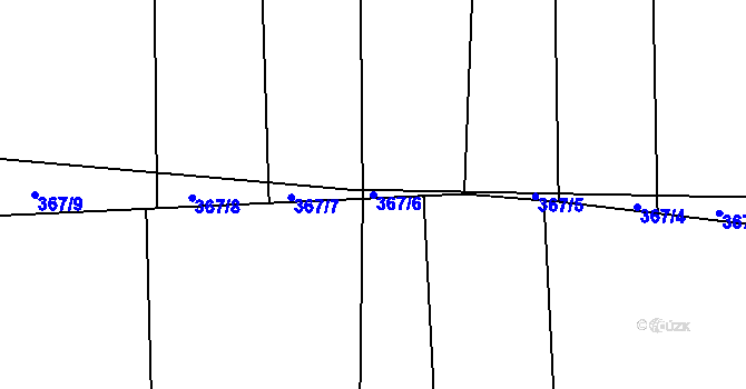 Parcela st. 367/6 v KÚ Jankov, Katastrální mapa