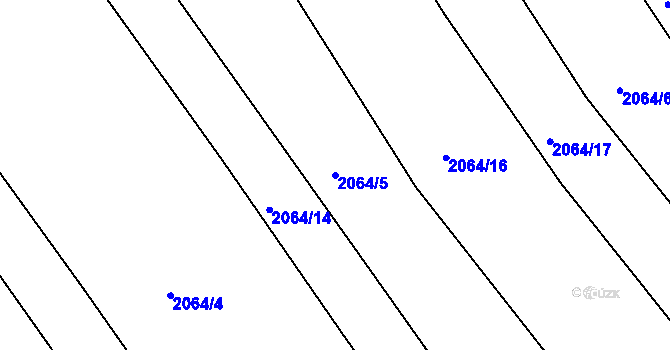 Parcela st. 2064/5 v KÚ Holašovice, Katastrální mapa