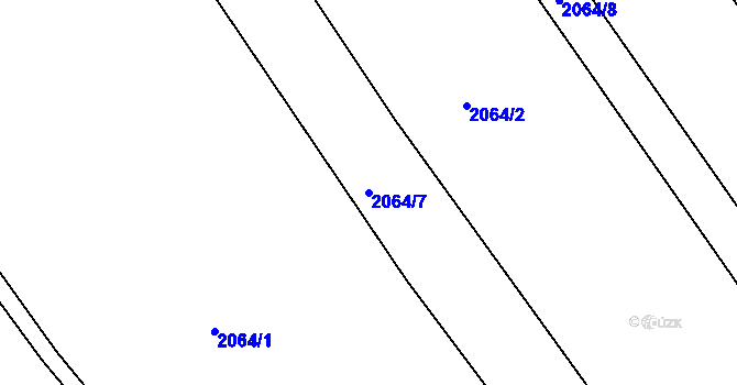 Parcela st. 2064/7 v KÚ Holašovice, Katastrální mapa