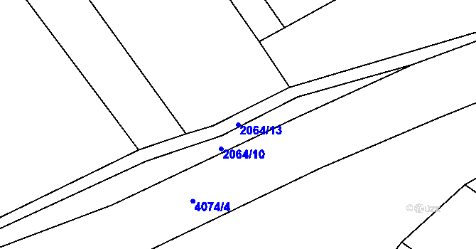 Parcela st. 2064/13 v KÚ Holašovice, Katastrální mapa
