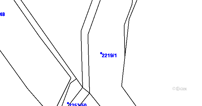 Parcela st. 2219/1 v KÚ Holašovice, Katastrální mapa