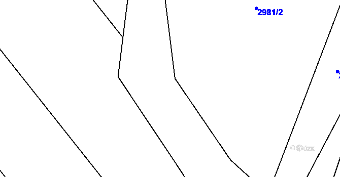 Parcela st. 2384/1 v KÚ Holašovice, Katastrální mapa