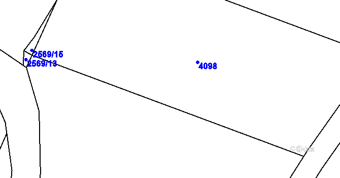 Parcela st. 2709/20 v KÚ Holašovice, Katastrální mapa