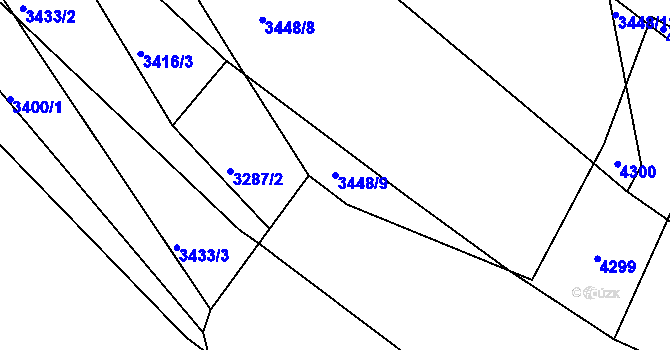 Parcela st. 3448/9 v KÚ Holašovice, Katastrální mapa