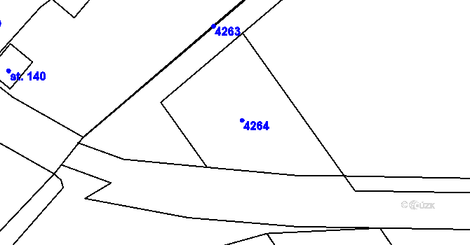 Parcela st. 3594/5 v KÚ Holašovice, Katastrální mapa