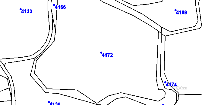 Parcela st. 4172 v KÚ Holašovice, Katastrální mapa
