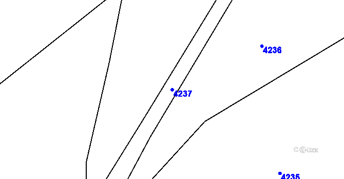 Parcela st. 4237 v KÚ Holašovice, Katastrální mapa