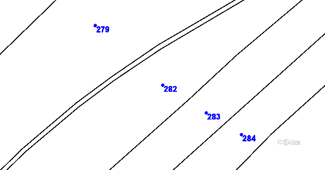 Parcela st. 282 v KÚ Jankov u Pelhřimova, Katastrální mapa