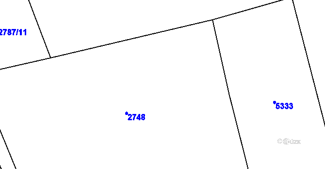 Parcela st. 2712/5 v KÚ Janov u Litomyšle, Katastrální mapa