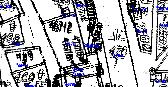 Parcela st. 3357/12 v KÚ Janov u Litomyšle, Katastrální mapa