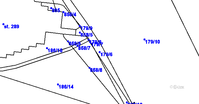 Parcela st. 179/6 v KÚ Hraničná nad Nisou, Katastrální mapa
