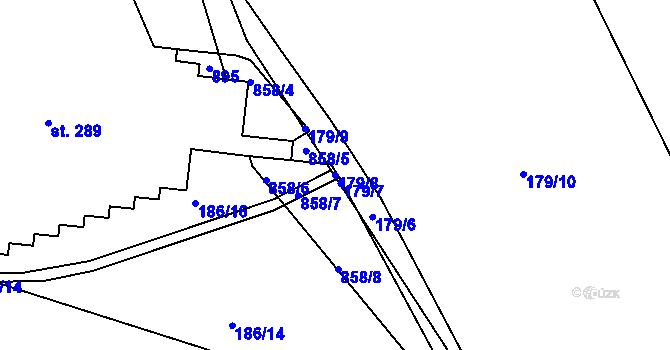 Parcela st. 179/8 v KÚ Hraničná nad Nisou, Katastrální mapa