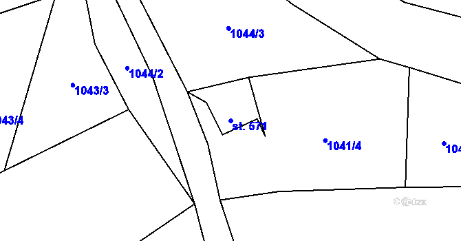 Parcela st. 571 v KÚ Janov nad Nisou, Katastrální mapa