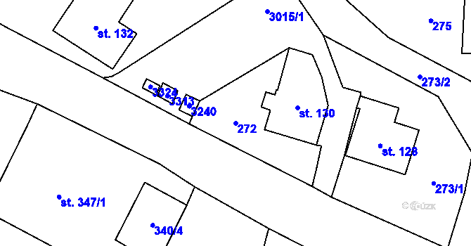 Parcela st. 272 v KÚ Janovice u Frýdku-Místku, Katastrální mapa
