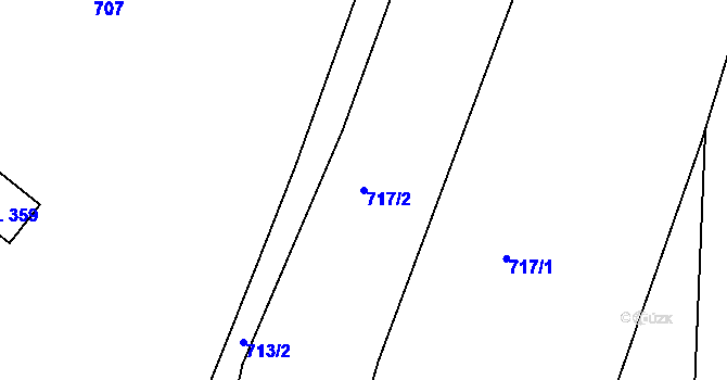 Parcela st. 717/2 v KÚ Janovice u Frýdku-Místku, Katastrální mapa