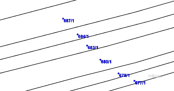 Parcela st. 683/1 v KÚ Janovice nad Úhlavou, Katastrální mapa