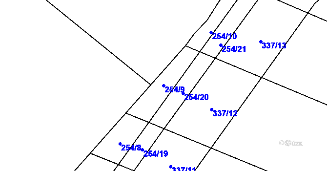 Parcela st. 254/9 v KÚ Drahlov u Jarohněvic, Katastrální mapa