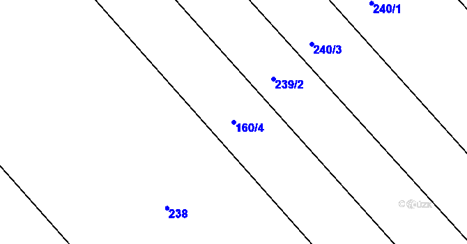 Parcela st. 160/4 v KÚ Šelešovice, Katastrální mapa